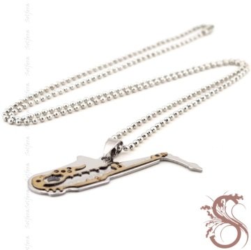 SAKSAFON MÜZİK MÜZİSYEN ÇELİK ERKEK KOLYE K538