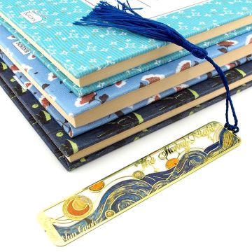 Vincent Van Gogh Yıldızlı Gece Starry Night Metal Kitap Ayracı Püsküllü AY013