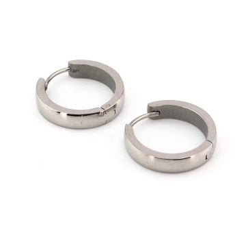 BÜYÜK BOY 20mm KALIN HALKA PASLANMAZ ÇELİK HALKA KÜPE E838