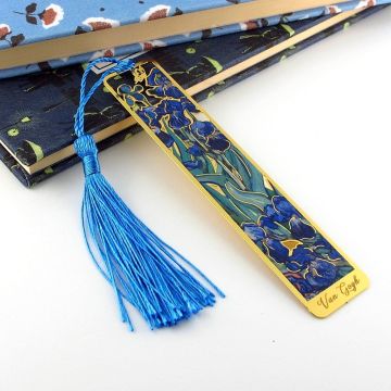 Vincent Van Gogh İrisler İris Çiçekleri Tablo Resim Metal Ayraç Kitap Ayracı AY028