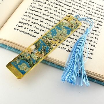 Vincent Van Gogh Kestane Dalları Çiçekler Sanat Tablo Metal Ayraç Kitap Ayracı AY037