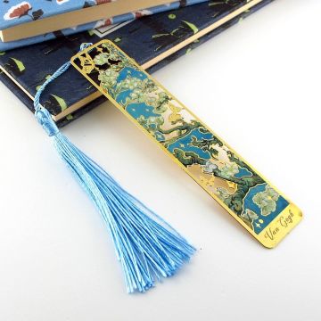 Vincent Van Gogh Kestane Dalları Çiçekler Sanat Tablo Metal Ayraç Kitap Ayracı AY037