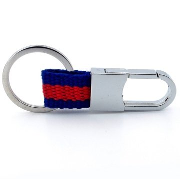 KIRMIZI MAVİ KUMAŞLI DENİZCİ KANCA METAL ANAHTARLIK KC949