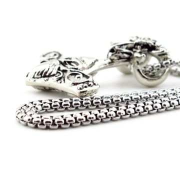Viking Odin Koçbaşı İskandinav Mjolnir Nordic Çelik Erkek Kolye Q0825