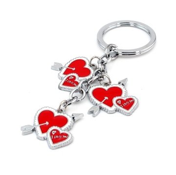 KIRMIZI KALP OK AŞK I LOVE YOU METAL ANAHTARLIK KC869