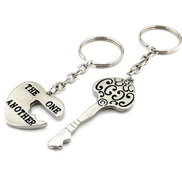 KALP ANAHTARI PUZZLE ANTİK DESEN İKİLİ METAL ANAHTARLIK SET KC960