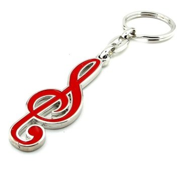 KIRMIZI RENKLİ SOL ANAHTARI MÜZİK METAL ANAHTARLIK KC975