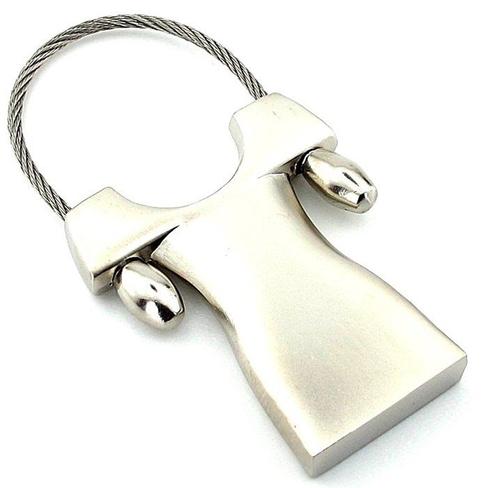 DÜŞÜK KOL KADIN ELBİSE ÇELİK HALATLI METAL ANAHTARLIK KC977