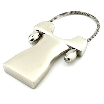 DÜŞÜK KOL KADIN ELBİSE ÇELİK HALATLI METAL ANAHTARLIK KC977
