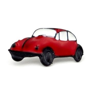 Kırmızı Beetle Vosvos Araba Yaka Çanta Süsü Metal Rozet Pin RZ146