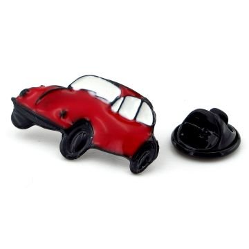 Kırmızı Beetle Vosvos Araba Yaka Çanta Süsü Metal Rozet Pin RZ146