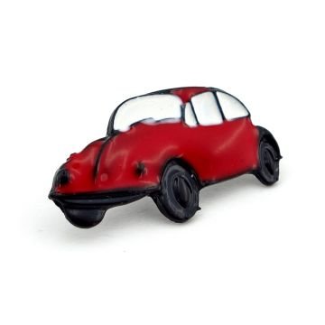 Kırmızı Beetle Vosvos Araba Yaka Çanta Süsü Metal Rozet Pin RZ146