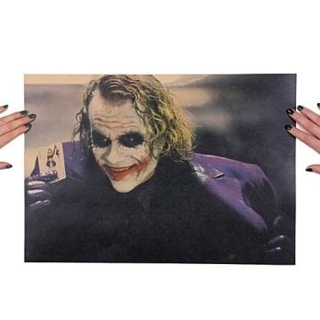 JOKER DARK KNİGHT HEATH LEDGER KRAFT POSTER AF013