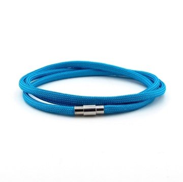 PARACORD ÜÇ SIRALI MAVİ MIKNATISLI ERKEK BİLEKLİK BT410