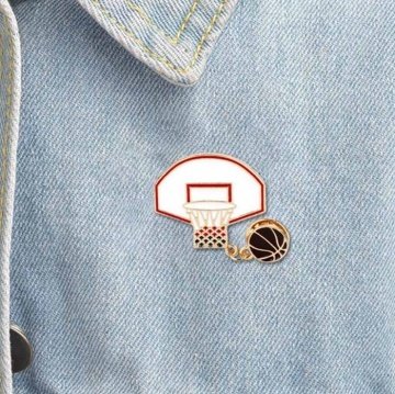 BASKETBOL TOP POTA FİLE NBA SPOR METAL PİN ROZET RZ045