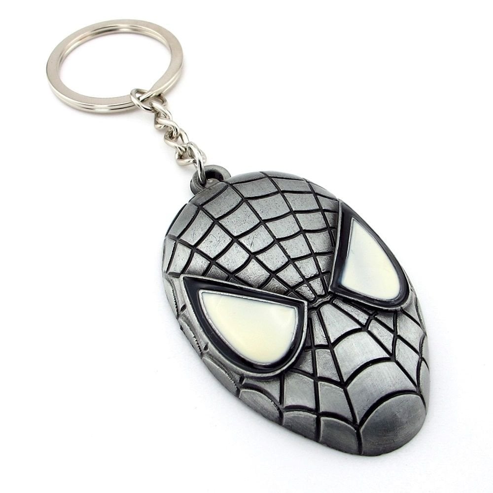 Spiderman Örümcek Adam Marvel Gri Renk Metal Anahtarlık KC116