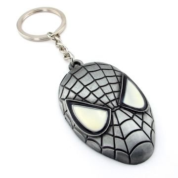 Spiderman Örümcek Adam Marvel Gri Renk Metal Anahtarlık KC116