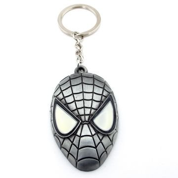 Spiderman Örümcek Adam Marvel Gri Renk Metal Anahtarlık KC116