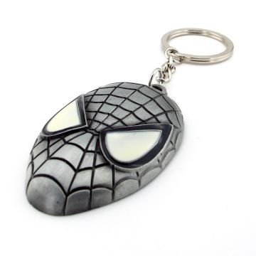 Spiderman Örümcek Adam Marvel Gri Renk Metal Anahtarlık KC116
