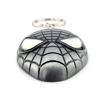 Spiderman Örümcek Adam Marvel Gri Renk Metal Anahtarlık KC116