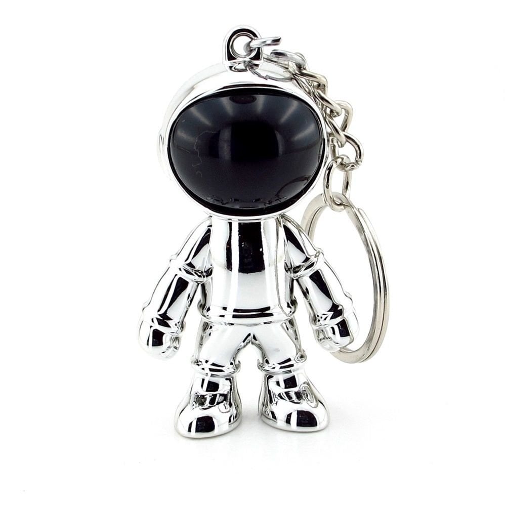 Gümüş Renkli Astronot Uzay NASA Parlak PVC Anahtarlık KC128