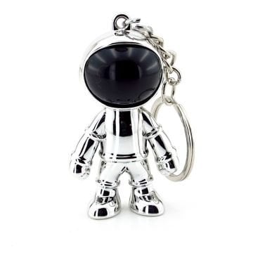Gümüş Renkli Astronot Uzay NASA Parlak PVC Anahtarlık KC128