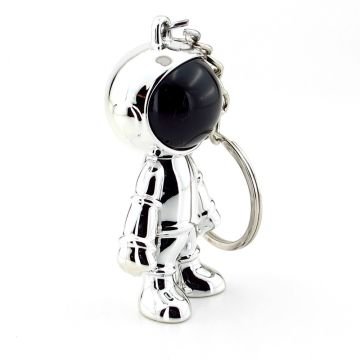 Gümüş Renkli Astronot Uzay NASA Parlak PVC Anahtarlık KC128