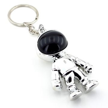 Gümüş Renkli Astronot Uzay NASA Parlak PVC Anahtarlık KC128