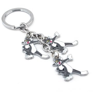 TOM VE JERRY KEDİ TOM SALLANTILI METAL ANAHTARLIK KC887