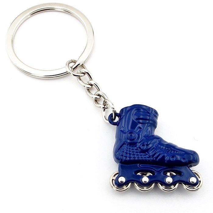 LACİVERT PATEN ROLLER SKATE DÖNER TEKERLİ METAL ANAHTARLIK KC001