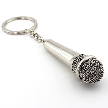 MİKROFON ŞEKLİNDE RAPÇİ ŞARKICI ROCK METAL ANAHTARLIK KC004