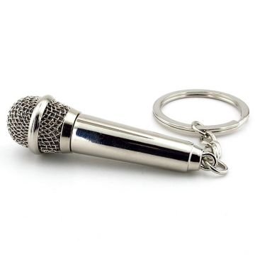 MİKROFON ŞEKLİNDE RAPÇİ ŞARKICI ROCK METAL ANAHTARLIK KC004
