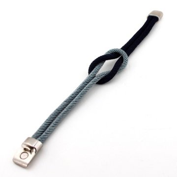 LAVİCERT GRİ ALAÇATI DÜĞÜM ERKEK BİLEKLİK BT254