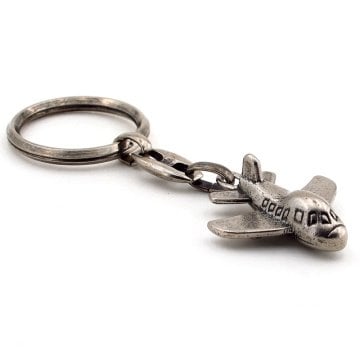 ESKİTME METAL UÇAK JUMBO ANAHTARLIK KC592
