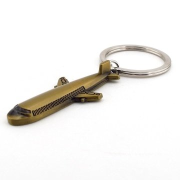 BRONZ YOLCU UÇAĞI METAL ANAHTALIK KC606