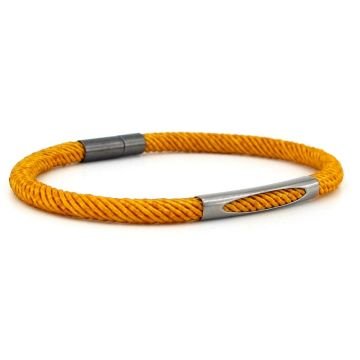 HARDAL SARI İPLİ ANTRASİT METAL MIKNATIS ERKEK BİLEKLİK M028F