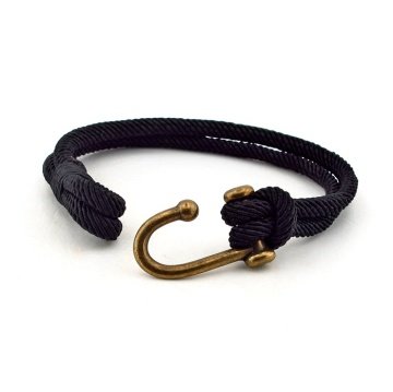 BRONZ KANCALI SİYAH RENK ERKEK BİLEKLİK BT329