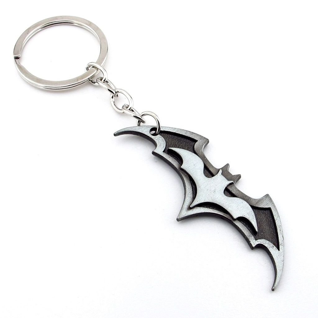 Batman Dc Comics Yarasa Şeklinde Gri Metal Anahtarlık KC138