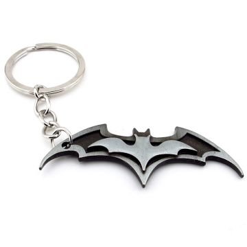 Batman Dc Comics Yarasa Şeklinde Gri Metal Anahtarlık KC138