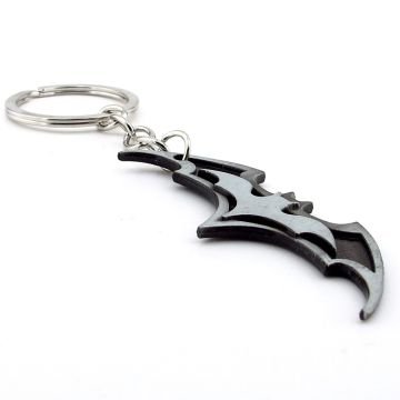Batman Dc Comics Yarasa Şeklinde Gri Metal Anahtarlık KC138