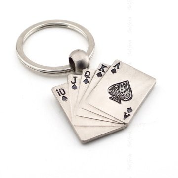 POKER TEXAS HOLDEM ROYAL FLUSH METAL ANAHTARLIK KC640