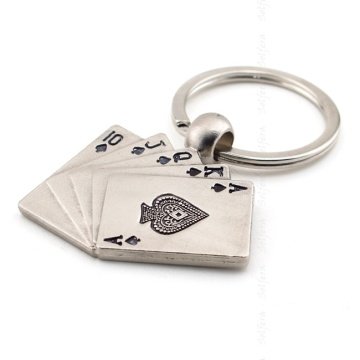 POKER TEXAS HOLDEM ROYAL FLUSH METAL ANAHTARLIK KC640