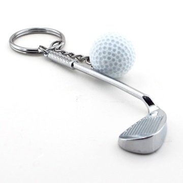 GOLF TOPU VE SOPASI ŞEKLİNDE SPOR METAL ANAHTARLIK KC716