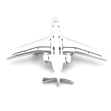 Uçak Havacı Pilot Hostes Hava Yolları Paslanmaz Çelik Rozet Broş Pin RZ219