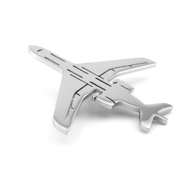 Uçak Havacı Pilot Hostes Hava Yolları Paslanmaz Çelik Rozet Broş Pin RZ219