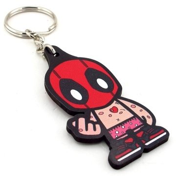 DEADPOOL WADE WILSON MARVEL MDF AHŞAP ANAHTARLIK KC790
