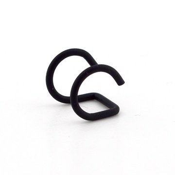 MAT SİYAH RENKLİ EARCUFF KULAK KELEPÇESİ HELİX SARMAL EX082