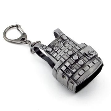 Çelik Yelek Savaş Siyah Renkli Metal Anahtarlık KC021