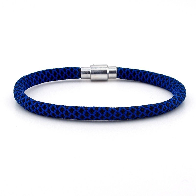 LACİVERT SİYAH PARACORD İPLİ MIKNATISLI ERKEK BİLEKLİK M012E