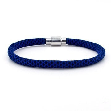 LACİVERT SİYAH PARACORD İPLİ MIKNATISLI ERKEK BİLEKLİK M012E